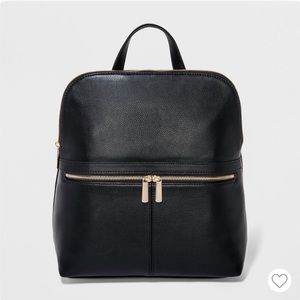 Target Black Leather Backpack fits 13” computer